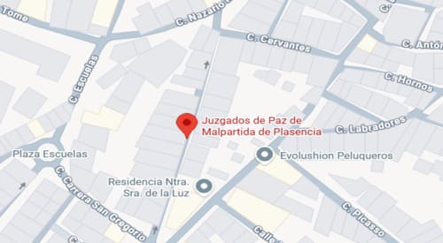 mapa registro civil juzgado de paz malpartida de plasencia